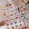 Adesivos de Unha Dança do Leão Festiva de Ano Novo 5D Em relevo Tridimensional Estilo Chinês Cabeça de Leão Adesivos de Arte para Unhas DIY Acessórios Ca Modelo