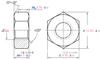 Suministros del Fabricante Tuercas Hexagonales de Acero Inoxidable 304 Din934 Tapas de Tornillo M1.6-M64 Rosca Antiaflojante