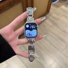 Para Apple Watch iwatch9 Correa Lindo Cachorro Diamante de Color Metal applewatch8 Cómoda Cadena para Mujer