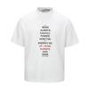 Camiseta de Verano de Manga Corta para Hombre Americana Retro Simple Nicho Estampado de Letras Versátil Holgada Casual Top de Media Manga a la Moda