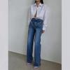 Calça Jeans Feminina Costurada Solta Slim Amazon AliExpress Estação Independente