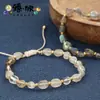 2026 Nuevo Pulsera Cruzada Casual de Piedra y Cristal Multicolor, Accesorio Unisex Versátil, Suministro al por Mayor