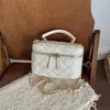 Bolsa Acolchoada com Corrente Nova Tendência 2025 para Mulheres, Bolsa Transversal Elegante de Couro PU de Alta Qualidade, Bolsa de Ombro Versátil e Fashion
