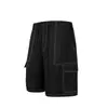 Shorts OLA de tamanho europeu transfronteiriço, novo estilo com costura contrastante, calças de verão da moda de corte solto até o joelho, calças casuais de trabalho masculinas