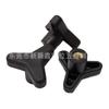 39mm-1/4 pulgada perilla de plástico de nylon triangular perilla triangular tuerca de perilla de ajuste manual
