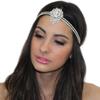 Tocado estilo bohemio vintage, estilo étnico, borla corta, decoración para la frente, accesorios de boda para mujer, cadena para el cabello