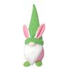 Decoraciones de Pascua, gorro de punto, conejo, muñeco enano, muñeco sin rostro, decoración, diseño de escena navideña, accesorios