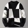 Bestseller de Otoño/Invierno: Suéter Grueso de Cuello Redondo Falso de Dos Piezas, Moda Única, Tejido para Hombre, Venta Directa de Fábrica