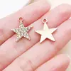 30 Estilos de Blanco K/Kc Dorado Punto Diamante Hueco Estrella de Cinco Puntas Luna Estrella de Cuatro Puntas Sol Colgantes de Aleación Accesorios para Joyería DIY