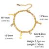 Pulsera geométrica de acero de titanio para equipo deportivo, lisa, hexagonal, con colgante de mancuerna cuadrada, personalizada, moderna, de acero inoxidable