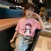 Camiseta Estampada de Manga Corta para Niñas, Estilo Nuevo Verano 2026, Camiseta Holgada de Media Manga para Niños Pequeños y Medianos, Camiseta para Bebé