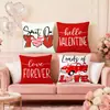 Nuevas Letras Rojas de Amor para el Día de San Valentín Impresión Digital Elementos de Coche Decoración Interior de Coche Funda de Cojín Venta al por Mayor