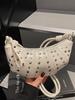 Bolso de Diseño Transfronterizo para Mujer 2025 Nuevo Verano Moda Bolso de Hombro Cruzado con Remaches Estilo Coreano Bolso Dumpling