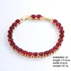 Pulsera Redonda Transfronteriza 6.0 con Cierre de Extensión Multicolor, Pulsera Colorida de Circonita de Alta Calidad para Mujer, Mayoreo