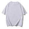Nueva Camiseta de Verano Estilo Oversize 220 Algodón Puro Sin Mangas Cuello Redondo Manga Corta, Algodón de Fibra Larga, Color Sólido, Corte Holgado, Marca de Tendencia Diseño Personalizado