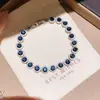 Pulseira Redonda Zircônia Flash Full Diamond Zircônia Doce Girly Pulseira Dopamina Leve Luxo High-End Versátil