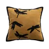 Funda de almohada medieval Maillard para sofá al por mayor moderna simple sala de estar modelo habitación almohada decorativa cojín de lujo ligero respaldo