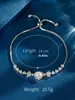 Pulsera de Lujo Ligero de Alta Gama de Nicho para Mujer, Pulsera de Zirconia Deslizante al por Mayor, Joyería de Temperamento Elegante, Regalo Versátil