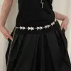 Corrente de Cintura de Metal com Borboleta Estilo Étnico para Mulheres, Nova Moda de Alto Padrão, Design Vazado em Forma de Coração, Adequada para Vestidos, Decoração de Corrente Casual