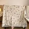 Manta de Felpa de Leche de Dibujos Animados de Doble Cara Estilo Fresco de una Sola Capa Manta para la Siesta del Jardín de Infancia Manta de Avión Manta para Sofá de Oficina