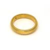 Pulseira Elástica Listrada Europeia e Americana Retrô Minimalista Versão Larga e Estreita Empilhável Pulseira Feminina Aço Titânio Aço Inoxidável Ouro 18K Luxo Leve