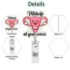 Nuevo Portatarjeta Retráctil Giratorio de Acrílico con Forma de Corazón para Tarjetas de Identificación Médica del Día de San Valentín