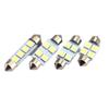 Luz de techo LED de doble punta para coche, 5050, 4 SMD, 31 mm, luz de lectura, luz de maletero, luz de compartimento