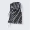 Nova coleção outono e inverno: 100% caxemira pura, gorro tudo-em-um, gorro versátil que cobre as orelhas, touca casual e gorro quente tudo-em-um para clima frio