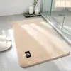 Tapete Absorvente para Chão de Porta de Banheiro Limpa Pés Secagem Rápida Tapete Antiderrapante Tapete de Pelo Longo para Chuveiro de Casa Tapete para Quarto ao Lado da Cama