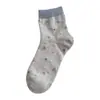 Calcetines Florales Dulces para Mujer, Malla Fina Transpirable Anti-Olor para Primavera y Verano, Calcetines Holgados, Estilo Ballet Japonés, Sin Costuras, a Media Pantorrilla