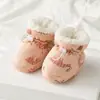Protetores de Pés para Bebê, Sapatos de Algodão Espesso Puro para Bebê, Saco de Dormir para Pés Quente Acolchoado para Recém-nascidos, Coberturas de Sapato, Outono e Inverno