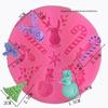 Molde de silicone para modelagem com tema natalino, molde para bolo dobrável feito à mão, ferramenta para dobrar doces, ferramenta decorativa, molde para bolo