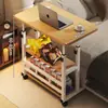 Mesita de noche, Escritorio de computadora móvil con elevación, Escritorio simple para estudiantes, Mesa de estudio en casa para dormitorio