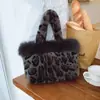 Transfronterizo 2026 Verano Nuevo Bolso Tote de Felpa de Gran Capacidad Moda Versátil Bolso Bolso de Mano Estampado de Leopardo
