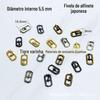 Fivela de sapato de metal de 5,5 mm fivela de pino japonesa feita à mão fivela de cinto pequena fivela de pino tamanho pequeno fivela ajustável de cinto de liga faça você mesmo para animais de estimação