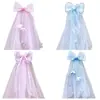 Horquilla de Velos de Moño de Cinta de Ensueño para Niñas, Accesorio de Peinado Prop para Sesión de Fotos de Cumpleaños Super Hada