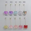 Pendientes Colgantes Largos de Mariposa Iridiscente Exquisitos Pendientes de Botón Dulces Pinzas para Orejas Todos se Pueden Adaptar para un Temperamento Suave