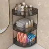Prateleira de Banheiro Multicamadas de Canto Sem Perfuração Bancada de Vaso Sanitário Mesa de Dormitório Caixa de Armazenamento para Cosméticos