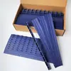 Tiras para encuadernación de 10 agujeros en negro, blanco, azul, transparente y multicolor, tiras de borde de 3 mm a 35 mm, clips de encuadernación de plástico, directamente del fabricante