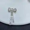 Preservação de Cor Totalmente Diamantado Fugitivo Princesa Laço Furo Passante Poroso Cristal Pulseira DIY Acessórios de Joia Contas