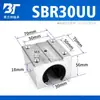 Cojinete lineal de deslizamiento tipo caja abierto estándar SBR10 12 13 16 20 25 30 35 40 50UU