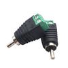Conector de Terminal Macho RCA Verde para Cabeza de Video AV Tipo Flor de Loto Accesorios de Monitoreo AV Conector de Bornera