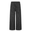 Calças casuais masculinas xadrez, estilo básico americano moderno, calças retas soltas simples, calças compridas de perna larga cleanfit