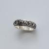 Anillo de Mantra de Seis Caracteres para Hombre de Plata S925 Anillo de Dedo Índice para Hombre Moderno Plata Esterlina Elegante Dominante Pareja Giratorio Retro Mujer