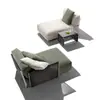 Mesa de Centro Pequena Casual de Aço Inoxidável à Prova de Chuva e Sol para Exterior Combinação de Móveis Sofá Simples Nórdico para Jardim e Pátio