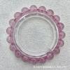 Pulsera de cristal de fresa de hielo sin preocupaciones, pulsera de cristal natural dulce de flor de melocotón, regalo para la mejor amiga de las mujeres, al por mayor Qiao en