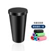 Bote de Basura para Coche Asiento Control Central Mini Caja de Almacenamiento Impermeable Gran Capacidad Forma de Copa Presión Barril de Almacenamiento con Tapa