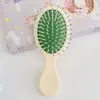 Peine de Masaje Macarrón Corazón Ins para Niñas Peine para el Cabello de Estudiante Portátil para Dormitorio de Estudiantes Peine con Bolsa de Aire Mini Peine para el Hogar