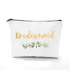 Regalo para Dama de Boda Bolsa de Maquillaje Novia Dama de Honor Dama de Honor Bolsa de Almacenamiento de Lona