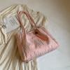 Bolso de lona para mujer, gran capacidad, novedad de verano 2024, informal, combinable, para estudiantes universitarias.
